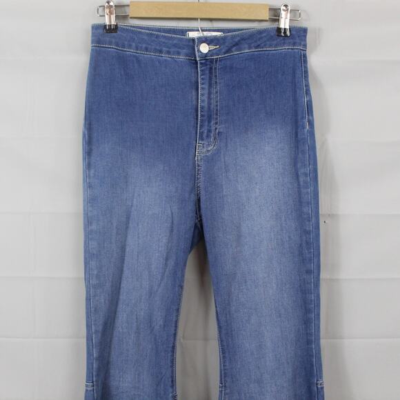 We The Free People Jeans Womens 28 Just Float On Flare Bell Bottom Festival Boho - Picture 4 of 15